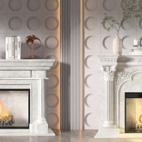 简欧壁炉3D模型下载